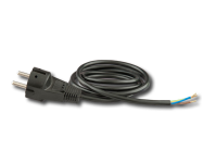 Steckerkabel 3x0,75 mit Schukostecker 3m schwarz