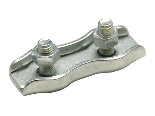 Duplexklemme verzinkt für Seil 5mm