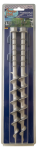 Alu-Schraubhering inklusive Haken | 31cm | 2er Set | Silber |