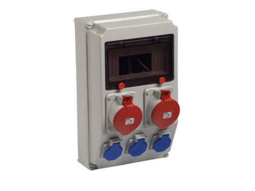 Industrieverteiler 1x9TE,3x230V,2xCEE32