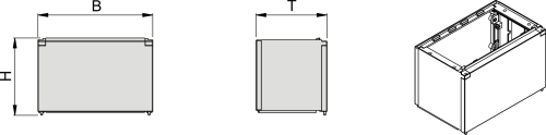 K-66 Kurzsockel, BxHxT=660x267x245