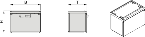 KP-80 Kurzsockel mit Trennwand, BxHxT=795x262x245, Hw=244mm