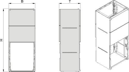 KF-40 Sockel, BxHxT=396x949x320, Hw=941