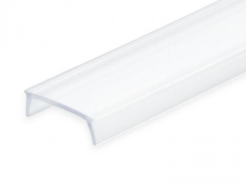 C3 / Abdeckung für Klasse3 Aluprofil; PC opal/satiniert; Lichtdurchlässigkeit: 65%; BxH: 16,80x4,63mm; in Stange zu 2m