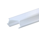 C55 / Abdeckung für Klasse11 Aluprofil; PC klar; Lichtdurchlässigkeit: 85%; BxH: 15x8mm; in Stange zu 2m