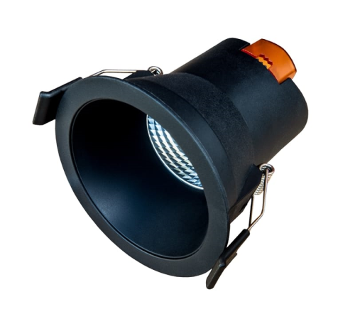 Tronix Downlight LED Spot | schwarz | 6W | 3000K | 400lm | dimmbar | DMxH: 81x79mm | Ausschnitt: 68mm