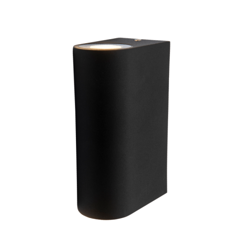 LED Wandstrahler Up & Down - 5,5W - warmweiß - 3000K - 2x161lm - 230V -  schwarz - IP65