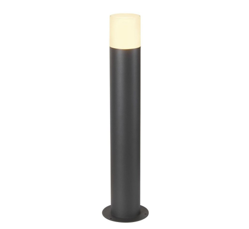 LED Pollerleuchte Grafit 60 Pole | Anthrazit | Rund | E27 (max.11W) | HxDM:600x88mm | Bodenplatte DM: 140mm | IP44 | exklusive Leuchtmittel