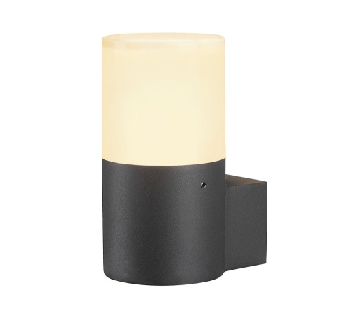 LED Wandleuchte Grafit  | Anthrazit | Rund | E27 (max.11W) | LxB: 170x115mm | DM: 88mm | IP44 | exklusive Leuchtmittel