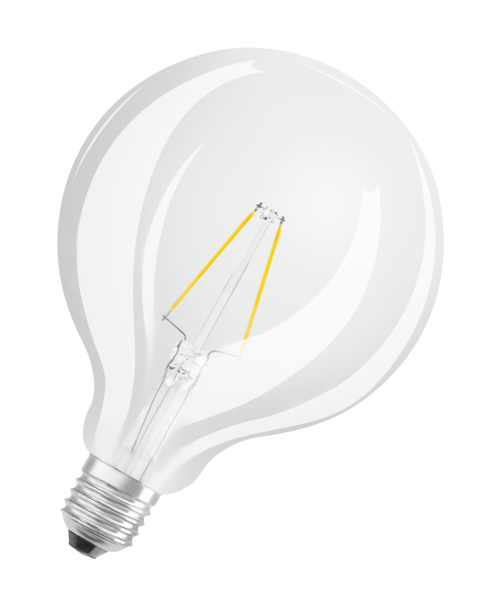 LED-Glühfaden Lampe, Osram Parathom Retrofit Classic Globe, 230V, E27, 4W (40W), warmweiß 2700K, 470lm, DMxH=125x173mm