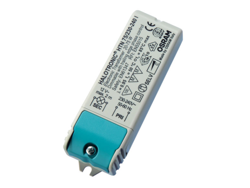 Trafo HTN 75/230-240 l 12V 20-75W, Nano, mit Zugentlastung