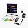 Twinkly Line Black | RGB LED Strip | Starter Kit | 90 LEDs | 1,5m | IP20 | mit APP steuerbar, Bluetooth+WiFi | Anschlußleitung: 2m | Kabel schwarz |