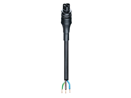 GESIS IP+ Steckerkabel PVC 1m  schwarz / 3x1,5mm²