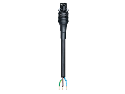 GESIS IP+ Steckerkabel Gum 1m  schwarz / 3x1,5mm²