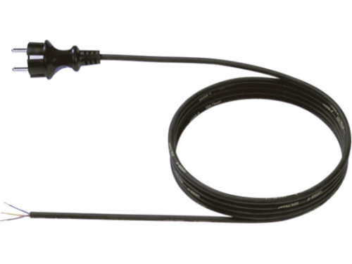 Anschlußkabel Gummi 3x1,5mm² mit Schukostecker, l=10m mit offenem Ende