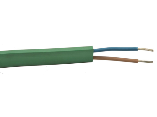 Girlandenkabel grün Gummi 2x1,5mm²