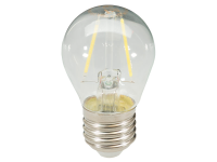 LED Glühfaden-Lampe 2W warmweiß E27 klar P45, 2700K