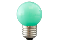 LED Lampe 1W, G45, E27, Grün, 230V