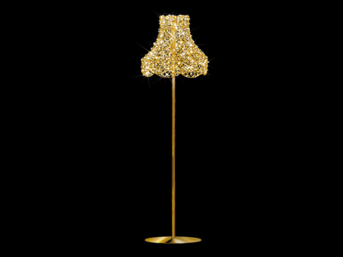 LED 3D-Motiv "Stehlampe" | H: 310cm | d:94cm | 24V | 36W | warmweiß | inkl. Netzteil | IP44