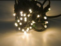 Cord Light LED 230V | 6m | 60 LEDs | 4,8W | 3000K | warmweiß | Kabel schwarz | IP65 |