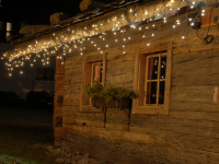 Peak Light LED 230V | 2m/80cm | 152 LEDs | 12W | 3200K | warmweiß | Kabel schwarz | IP65 |