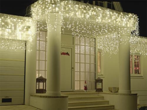Cascade Light LED 230V | 59W | 494 LEDs | 3200K | warmweiß | Kabel schwarz | BxL: 250x150cm | IP44 |