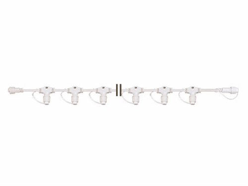 ProSystem Modular LED 230V, Hauptkabel 120cm, 12 Anschlüsse, weiß, IP44