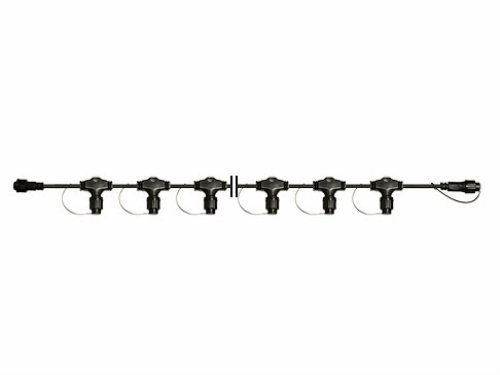 ProSystem Modular LED 230V, Hauptkabel 120cm, 12 Anschlüsse, schwarz, IP44