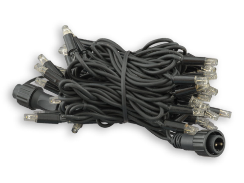 ProSystem Modular LED 230V | Verbindungsstring 6m | 3,5W | 60 LEDs | warmweiß | Kabel schwarz | IP65 |