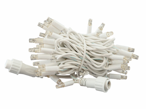 ProSystem Modular LED 230V | Verbindungsstring 6m | 4,6W | 54 static + 6 flash LEDs | warmweiß flash | Kabel weiß | IP44 |