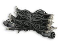 ProSystem Modular LED 230V | Verbindungsstring 6m | 3,5W | 60 LEDs | superwarmweiß | schwarz | IP65 |