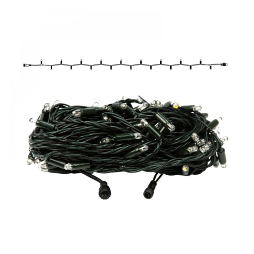System36 Lichterkette | Verbindungsstring | 21m | 140 LEDs | 6W | 36VDC | superwarmweiß | Kabel dgrün | IP65 |