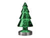 Batterie LED Dekoleuchte Winterlight Tannenbaum chrom-grün klein | H: 26cm | Batterie: 3xAA exkl. | 4,5V |