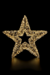 Glamour-Star 80 | gold | DxT: 80x12cm | warmweiß | 1800 LEDs | 31V/6W | inkl. Steckernetzteil | IP44 |