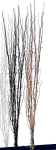 Dekoäste 100, schwarz, 1,5m (5er-Set)