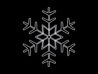 Schneekristall 4 – taucht Straßen in festlichen Glanz – eisweiß